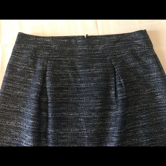 A-line skirt - black and silver - size 10 - Picture 2 of 5
